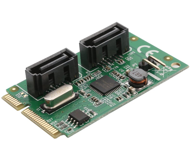 Syba 2 Port Mini PCIe to SATA III Controller Card AsMedia ASM1061 Chipset - Image 5